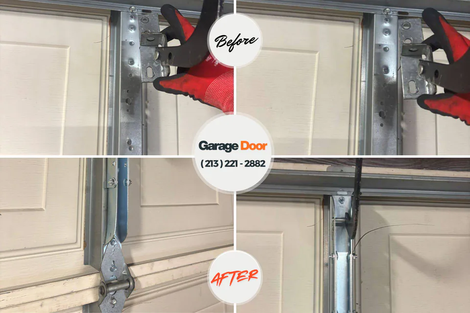 Before and after: Garage Door Service Chisago City, MN